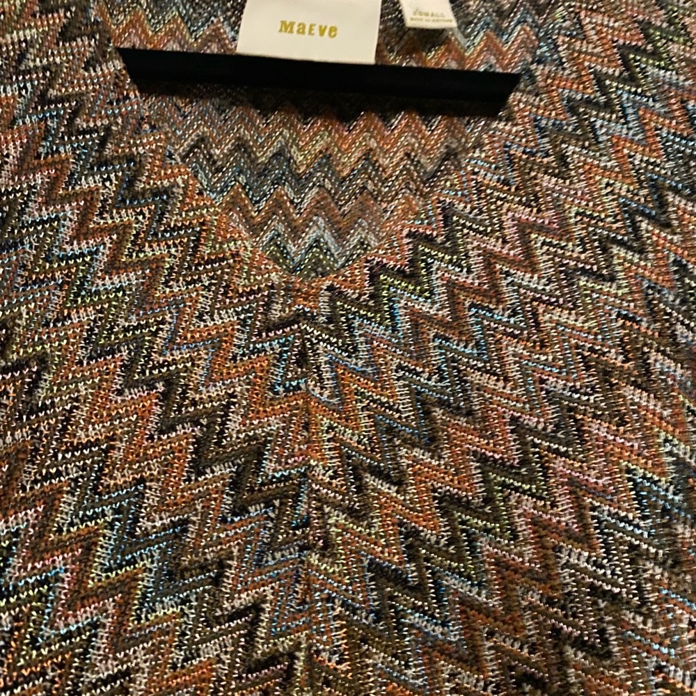 Maeve Multicolor Zigzag High-Low Dress - Picture 5 of 6